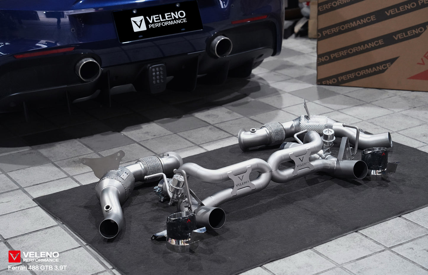 Ferrari 488 catback exhaust system