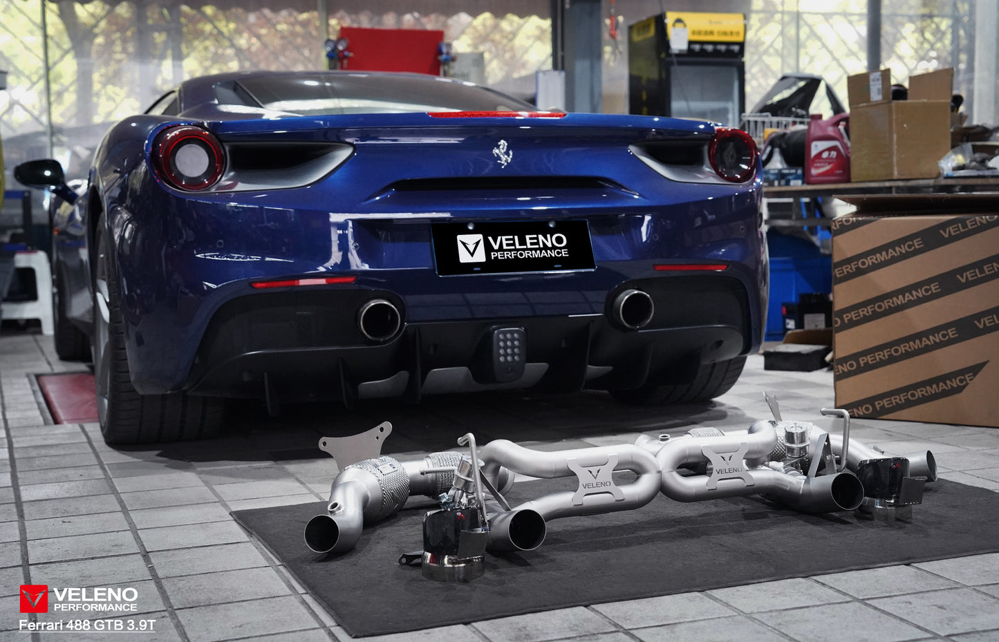 Ferrari 488 catback exhaust system