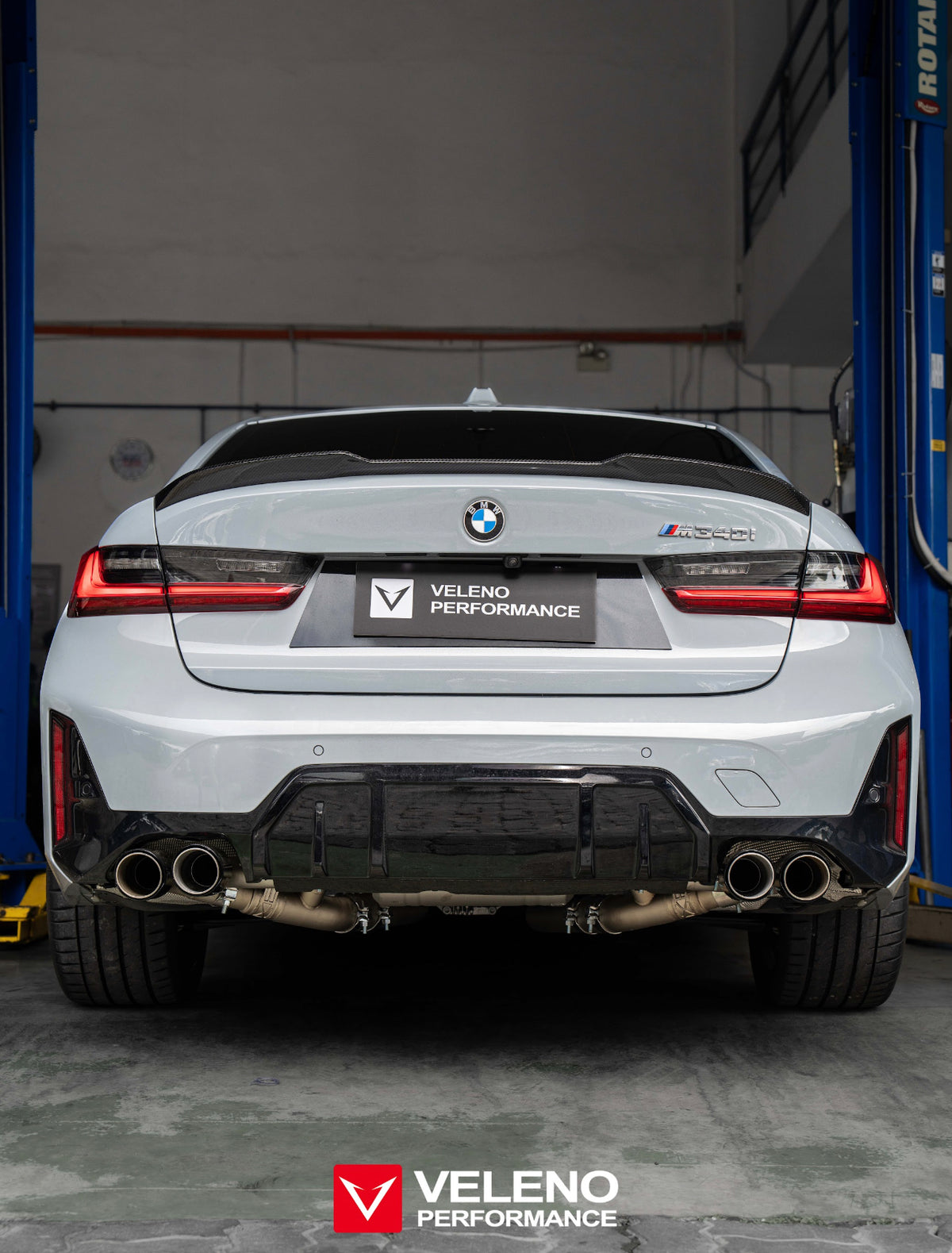 M340 Back BMW M340i catback exhaust system – Veleno Performance
